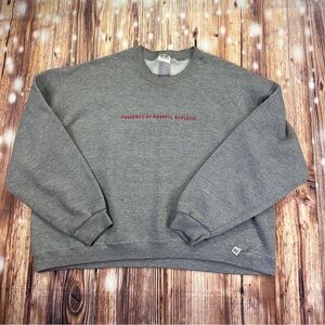Russell Athletic Made In USA Gray Sweater 
Size Medíum Unisex